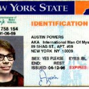 Austin Powers Drivers License