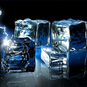 Ice Crystals Cubes